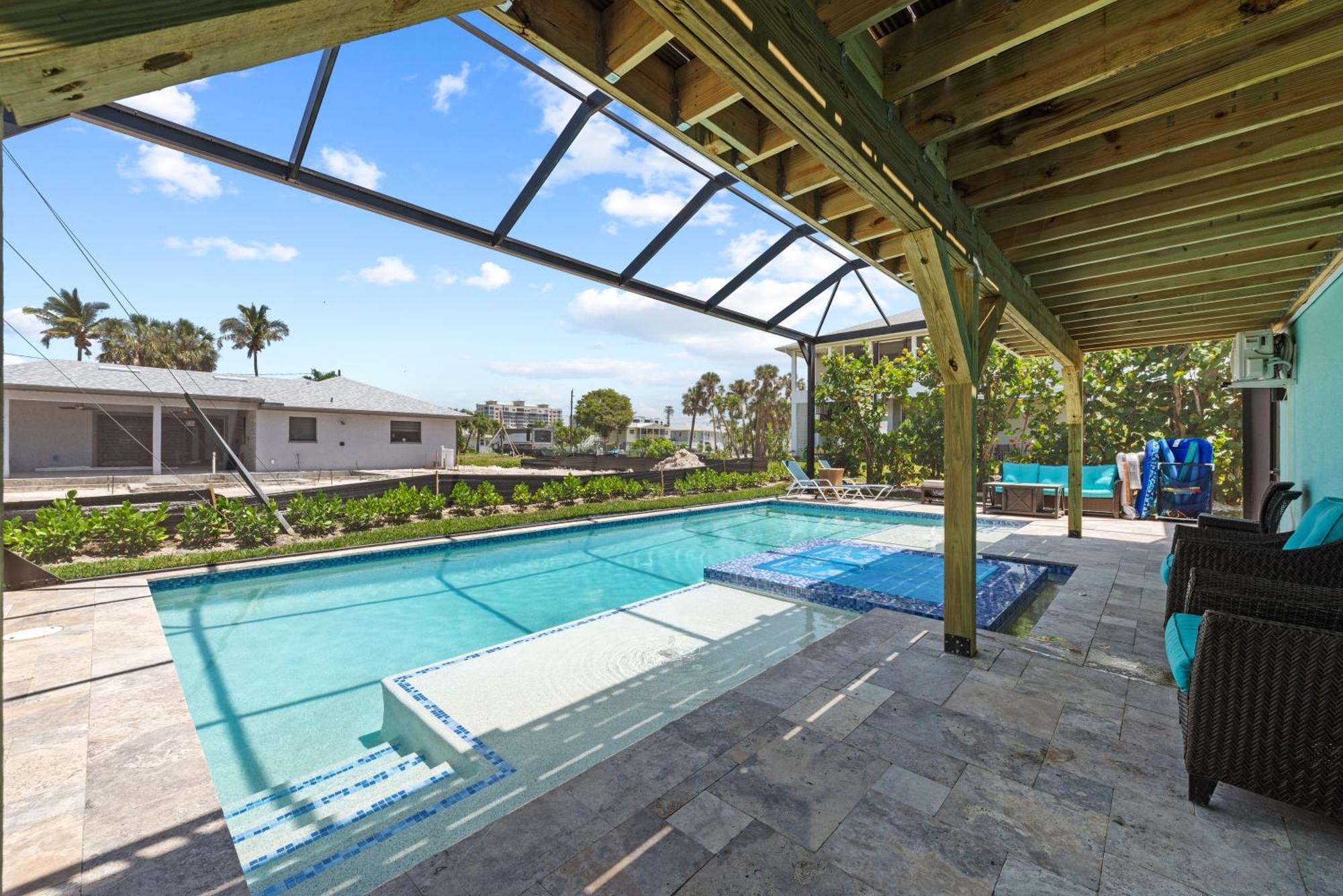 Heated Pool Home Steps To The Beach Форт Майерс Бийч Екстериор снимка
